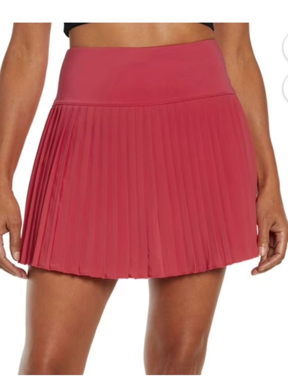 Pleated High-Waist Pink Women's Skort 2X